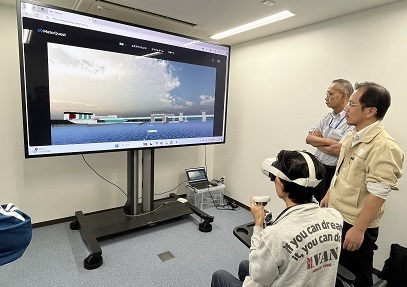 VRを用いた閘門通過体験